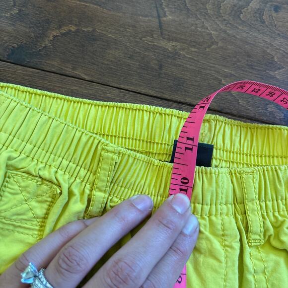 NWT Wild Fable Pull On Elastic Waist Wide Leg Cargo Pants Yellow Women's Size S - Picture 11 of 12